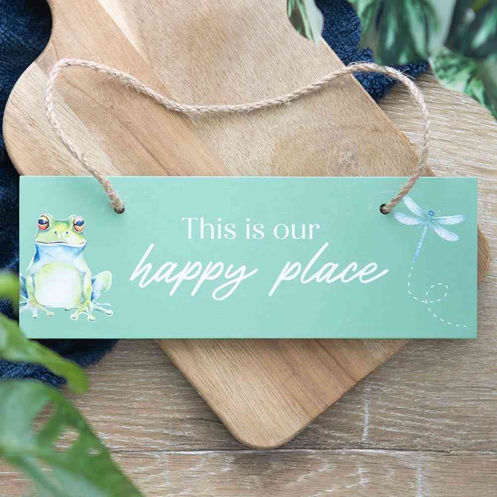 Something Different - Light Green This is Our Happy Place Decoratief bord - Multicolours